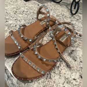 Steve Madden studded ankle wrap sandals